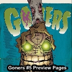 GONERS - komiks plansze i okładka
